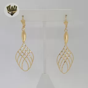 (1-1242-6) Gold Laminate - Long Earrings - BGF