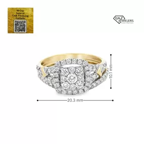 10K Gold 1.10 CTW Diamond Ladies Engagement Set