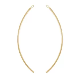 14K Gold Filled 2.25 Inch Curved Finding (1 Set)