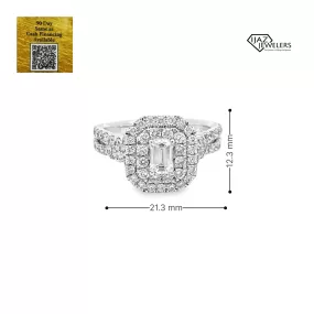 14K White Gold 1.50 CTW Diamond Ladies Ring