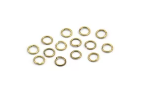 4mm Jump Ring, 500 Antique Brass Jump Rings (4x0.5mm) A1004