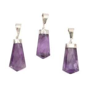 Amethyst - Point Pendants