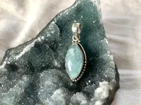 Aquamarine Gala Pendant - Marquise