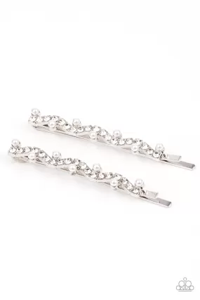 Ballroom Banquet - White Hair Clip