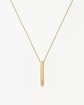 Engravable Bar Pendant Necklace