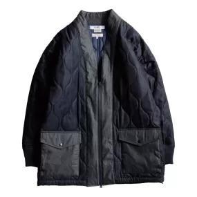 FUNDAMENTAL QUILTED HAORI JACKET-INDIGO