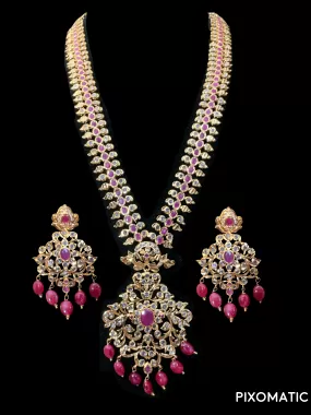 Huda long hyderabadi rani haar necklace ( READY TO SHIP  )