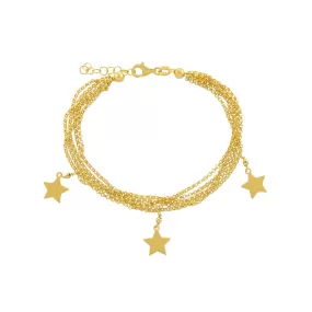 Layered Star Charm Bracelet