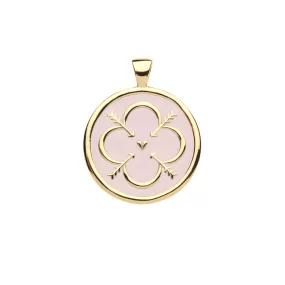 LOVE JW Original Pendant Coin in Pale Dogwood Enamel