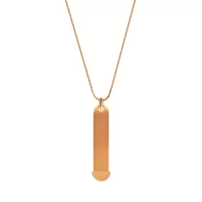 Mesh charm necklace rosé gold