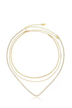 Minimal Layers Crystal Necklace