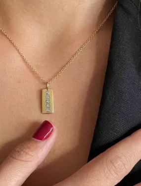 Minimal - Pendant with diamonds