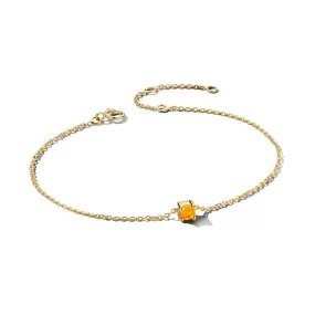 November Birthstone Bracelet 14K Yellow Gold