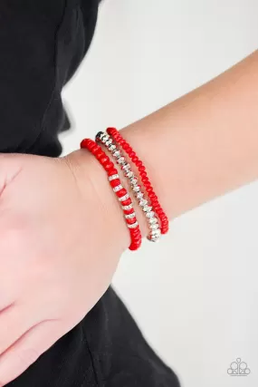 Paparazzi Ideal Idol Red Bracelets