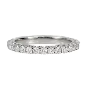 Platinum Prong-Set Diamond Eternity Band (1.02 tcw)