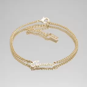 Siena Name Anklet