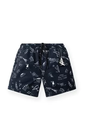 Sketch Print Swim Shorts 700014