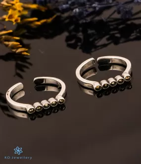 The Bijoux Silver Marcasite Toe-Rings