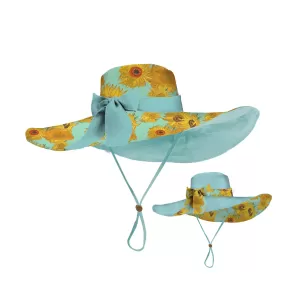 Van Gogh Sunflowers Reversible Sun & Rain Hat -