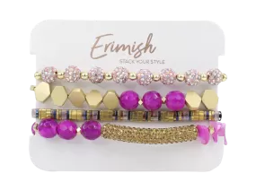 “Winnie” ERIMISH Pink   Silver Sparkly Starter Set